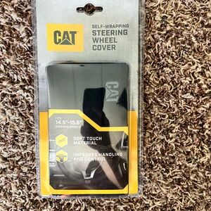 Caterpillar Black Steering Wheel Cover